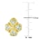 3 1/4 CT TGW Green Quartz Floral Earrings in 18k Yellow Gold Over
Sterling Silver