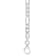 3.8mm Figaro Chain Necklace in Sterling Silver, 24 in
