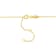 3/5ctw Green Onyx Bead Bar Necklace in Yellow Plated Sterling Silver