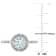 1 1/7 CT TGW Aquamarine and Diamond Accent Halo Ring in Sterling Silver