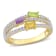 5/8 CTW Multi-Gemstone Ring in Yellow Plated Sterling Silver