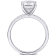 3 1/10 CT TW Lab-Grown Diamond Engagement Ring in 14K White Gold