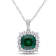 2 3/8 CT TGW Multi-Gemstones and Diamond Accent Pendant with Chain in
Sterling Silver