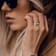 1 7/8 CTW Peridot and Created White Sapphire 3-Stone Ring in Sterling Silver