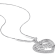 Diamond Heart "Sister" Pendant with Chain in Sterling Silver