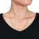 4.4MM Curb Link Chain Necklace in Yellow Plated Sterling Silver