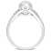 7-7.5MM Freshwater Cultured Pearl and Diamond Accent Split-Shank Ring in
Sterling Silver