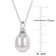 8.5-9MM Freshwater Cultured Pearl and Diamond Accent Pendant with Chain
in Sterling Silver