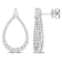 1 1/3 CT TGW Lab Grown Diamond Open Earrings in 14K White Gold