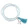 20" Amazonite Bead Bracelet with Green Tassel and Dove Charm in
Sterling Silver