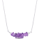 1 1/5 CT TGW Amethyst Bead Necklace in Sterling Silver