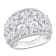 3 3/8 CT TGW Lab Grown Diamond Wide Band Ring in 14K White Gold