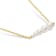 3-7MM Freshwater Cultured Pearl Graduated Bar Necklace in 18K Yellow
Gold Over Sterling Silver
