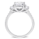 2 5/8 CT TGW Created Moissanite 3-Stone Ring in Sterling Silver