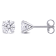 2 CT TW Lab-Grown Diamond Martini Style Stud Earrings in 14K White Gold