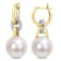 11-12MM Freshwater Cultured Pearl and 1/10 CT TW Diamond Earrings in 14K
2-Tone Gold