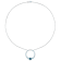 3 7/8 CT TGW Sky Blue and London Blue Topaz Graduated Open Circle
Sterling Silver Pendant with Chain