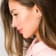 1/4 CT TW Inside Outside Diamond Hoop Earrings in 14k  Rose Gold