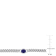 1 1/4 CT TGW Oval Created Blue Sapphire Curb Link Chain Necklace in
Sterling Silver