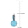 15-1/4ctw Sky Blue and London Blue Topaz Drop Earrings in Sterling Silver
