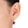 8.06 CT TGW Created Ruby Created White Sapphire and Diamond Accent
Earrings Sterling Silver