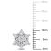 1 CT TDW Diamond Cluster Stud Earrings in 14k White Gold