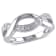 1/10ctw  Diamond Twist Ring in Sterling Silver