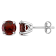 3 1/5 CT TGW Garnet Stud Earrings in Sterling Silver
