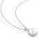 8-8.5MM Freshwater  Cultured Pearl and 1/3 CT TW Diamond Earrings and
Pendant in Sterling Silver