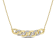 1/6ctw Diamond Link Necklace in 18K Yellow Gold Over Sterling Silver
