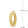 31.5MM Diamond Cut Hoop Earrings in 18K Yellow Gold Over Sterling Silver