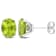 3 4/5 CT TGW Oval Peridot Stud Earrings in Sterling Silver