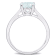 1 1/7 CT TGW Aquamarine Solitaire Ring in Sterling Silver