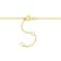1/2 CT TGW Created Ruby Bead Bar Bracelet in Yellow Plated Sterling Silver