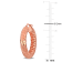 31.5MM Diamond Cut Hoop Earrings in 18K Rose Gold Over Sterling Silver