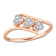 1/10ctw Diamond Triple Heart Bypass Promise Ring in 18K Rose Gold Over
Sterling Silver