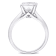 3-1/2 CT DEW Moissanite Solitaire Engagement Ring in 10K White Gold