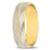 Men's 6mm Double Row Wedding Band in 14K 2-Tone Gold