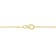 1.3MM Beaded Chain Necklace in Yellow Plated Sterling Silver