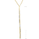Lariat Necklace in 14K Gold Over Sterling Silver