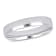 Ladies 4mm Polished Finish Wedding Band in 14K White Gold