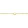 4/5 CT TGW Created White Sapphire Bar Necklace in Yellow Plated Sterling Silver