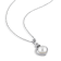 8-8.5MM Freshwater Cultured Pearl and Diamond Heart Pendant with Chain
in Sterling Silver