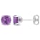 1 1/3 CT TGW Amethyst Stud Earrings in Sterling Silver