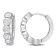 2 1/6 CT TGW Cubic Zirconia Hoop Earrings in Sterling Silver