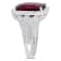 11 7/8 CT TGW Pink Tourmaline and 1 3/8 CT TW Diamond Halo Cocktail Ring
in 14K White Gold