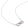 1/10 CT TW Diamond Infinity Heart Necklace in 2-Tone Pink and White
Sterling Silver