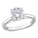 2 CT DEW Moissanite Solitaire Engagement Ring in 10K White Gold