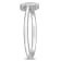 0.06 CT TW Diamond Floral Band in Sterling Silver