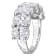 6 CT TW Lab-Grown Diamond Vintage Ring in 14K White Gold